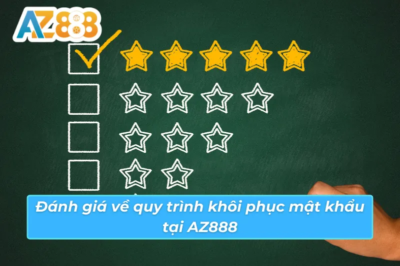 Nhận xét quy trình khôi phục khi bị quên mật khẩu AZ888